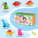 Tesoyzii Light Up Dinosaur Bath Toys for Boys 1-5 Years | Sensory & Autism-Friendly Gifts | Colorful Bath Toys for Toddler Boys - Buy Online on GoSupps.com