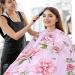 Waterproof Barber Cape - Peony Rose & Cheetah Haircut Bib for Men & Women | Unisex Hair Cutting Cape - Buy Online on GoSupps.com