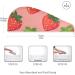 Strawberry Pattern Hair Towel 2 Pack - Super Absorbent Quick Dry Hair Turbans for Women & Girls - Buy Online on GoSupps.com