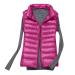oelaio Puffer Vest for Women Sleeveless Zip Up Outerwear Plus Size Warm Puffer Shawl Slim Fit Lightweight Down with Pocket Hot Pink Medium