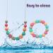 2 Pack Baby Teething Necklace Set for Mom and Toddler - Sensory Chew Necklaces for Anxiety Relief and Teething - Nursing Bracelet Included - Buy Online on GoSupps.com
