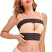 SCARBORO Breast Bands for Women Post Surgery Breast Implant Stabilizer Band Compression Breast Augmentation and Reduction Strap Medical Chest Support Band for Large Breast Exercise Medium-Large Black