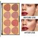  TianWlio blush cream multi purpose blush blush blush palette natural blush palette 8 colors matte blush powder shine makeup palette face makeup palette blush palette blush foundation - Buy Online on GoSupps.com