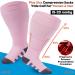 Ancrina Plus Size Compression Socks for Women & Men - Sports Running Air Travel Cycling - XL-XXL Pink - Buy Online on GoSupps.com
