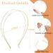 Qearl 8 Pack Gold Metal Double Layered Headbands - Stylish Hair Hoops for Women - Buy Online on GoSupps.com