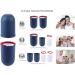 Maxmerry Portable Travel Toothbrush & Water Cup Set - Creative Toothbrush Holder for Travel Hiking & Business Trips (Black) - Buy Online on GoSupps.com