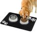 Panipup dog slide-resistant-super absorbent matte for dog and cat 60x40 cm washing dog-water bowl Futtern bowl underlay-black Fressnapf Matte feed pad for cats and dogs B black 40 x 60 cm
