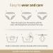 ECO Original Natural Brown Organic Reusable Cotton Panty Liners - Waterproof Set of 3 Pads - XS Size - Pack of 1 - Buy Online on GoSupps.com