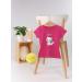 Personalized Gift T-Shirt for Girls - Cute Cat Motif Cat Design by Shirtracer - Fuchsia 01 - Buy Online on GoSupps.com