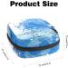 GIAPB Period Bag Sanitary Napkin Storage & Travel Makeup Bag - Watercolor Blue Tree Design - Buy Online on GoSupps.com