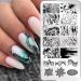 French Marble Striped Nail Art Stamping Plates Set - 3 Pcs Stainless Steel Stencils - Buy Online on GoSupps.com