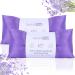 SUZZIPAD Lavender Eye Pillow for Meditation Yoga & Stress Relief | Weighted Eye Mask for Sleeping Headache Relief | Hot & Cold Eye Compress | Meditation Accessories with Aromatherapy Pack of 2 Purple-pack of 2 2