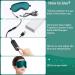 Heated Silk Eye Mask for Dry Eyes | 5 Levels Temperature Control Timer | Relieve Tired Eyes, Dark Circles, Puffiness - Buy Online on GoSupps.com