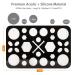 Luckyiren Makeup Brushes Drying Rack - Collapsible 28 Slot Acrylic Brush Holder Stand for Makeup Artists and Lovers - Black - Buy Online on GoSupps.com