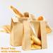 50Pcs Bread Bake Bag Clear Window Sealing Grease Proof Kraft Paper Bag For Food Snacks Cookie Coffee Kitchen Accessory Oil Proof Bag - Buy Online on GoSupps.com