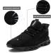 LINENGHS Men's Lightweight Breathable Running Sneakers - Sports & Outdoor Fitness Shoes - Tennis & Jogging - Size 39 EU - Black - Buy Online on GoSupps.com