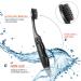 8 Packs Black Travel Folding Toothbrush with Soft Medium Bristles - Portable Charcoal Toothbrush for Camping - Buy Online on GoSupps.com