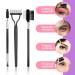 3-Piece Eyebrow & Eyelash Brush Set - Professional Eye Makeup Tools for Perfect Brows & Lashes | International Shipping - Buy Online on GoSupps.com