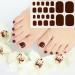 8 Sheets Toe Nail Strips Pure Colour Toenail Nail Polish Wraps Soft Self-Adhesive Nail Full Wraps Nail Strips Sticker Nail Tips Nail Wraps Sticker Decals - Buy Online on GoSupps.com