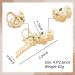 Daisy Hair Claw Clip for Thick Hair - Non-Slip Grip, Durable Metal - Gold Barrette for Women - Buy Online on GoSupps.com