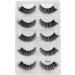 VwyuEgg False Eyelashes 3D Mink Hair Eyelashes 5 Pairs 5 Style Pure Handmade with Natural Black with Invisible Band Reusable(Roisin) - Buy Online on GoSupps.com