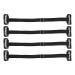 4Pcs Facelift Bands with Clips Adjustable Elastic Instant Face Lift Band Invisible Hairpin Face Stretching Lifting Strap Face Slimming Band Wrinkles Remove Belt for Face Shaping(Black)