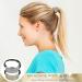 Rhinestone Ponytail Holder Set - 2 Pieces | Elastic Diamond Hair Accessories | Gold & Silver Ponytail Cuff | Glitter Hair Ties for Women & Girls - Buy Online on GoSupps.com