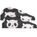 Cute Panda Black Hair Towel 2 Pack | Super Absorbent Quick Dry Turbans for Women & Girls - Buy Online on GoSupps.com
