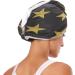 Golden Stars Dry Hair Cap Set 2 Piece Quick Drying Towel & Button Headband | Super Absorbent & Soft for Ultimate Comfort - Buy Online on GoSupps.com