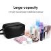 Vegan Leather Travel Toiletry Bag for Women - Dopp Kit Makeup Organizer - Black - Buy Online on GoSupps.com