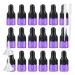 BPZXL 20 pieces empty 1ml purple glass pipette bottle small amber purple purple glass bottle sample glass pipette dripping bottle for aromatherapy essential oils