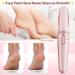 Smooth Pedicure Wand - Electric Foot Callus Remover | Rechargeable Pedicure Tool for Feet Care | Removes Dry Skin & Dead Skin - Ideal Gift (Pink - Buy Online on GoSupps.com