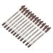TOVINANNA 12pcs Brow Pencil Plastic Brow Pencil Eyebrow Pencil Coffee