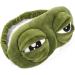 Unisex Cartoon Frog Sleep Eye Mask - Soft Comfort Block Out Light Blindfold for Nap, Travel, Office - Green (9.45 * 3.35inch) - Buy Online on GoSupps.com