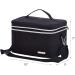 BELALIFE Double Layer Travel Makeup Bag - Portable Cosmetic Organizer for Brushes Sets - Large Toiletry Holder with Straps - Black - Buy Online on GoSupps.com