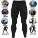 Roar MMA Compression Pants - Simple Black, Small - Gym Workout Spats - Buy Online on GoSupps.com