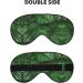 Cute Green Palm Leaves Eye Mask - Double-Sided Sleep Mask for Ultimate Light Blocking & Comfort | Enhance Sleep Quality - Buy Online on GoSupps.com