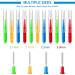 24-Piece Interdental Brushes for Braces - Mini Dental Floss with Lid | Gap Toothpick Cleaning - 0.8mm 4 Colors - Buy Online on GoSupps.com