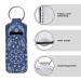 Bulopur Blue Paisley Floral Chapstick Holder Keychain - Portable Lip Balm Sleeve for Travel - Buy Online on GoSupps.com