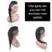 Goddess Braid Fauxhawk High Puff Hair Piece for Black Women - KRSI Yaki Straight Mohawk Clip-in Extensions (1B) - Buy Online on GoSupps.com