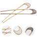 Frcolor 2pcs Vintage Hair Forks - U-Shaped Metal Hairpins for French Style Updos & Retro Chignons - Perfect for Women & Girls - Buy Online on GoSupps.com