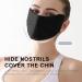 Face Masque for Sun Protection Breathable UV Protection Ice Silk Face Masque - Reusable Sun Shield Face for Women Sunscreen Masque for Fishing Hiking Cycling black - Buy Online on GoSupps.com