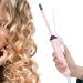 Thin Curling Wand 9mm Small & Thin Curling Tong for Short & Long Hair Ceramic Barrel Hair Curler Curling Wand Hair Curler Fine Constant Temperature Conditioning 360 Rotation Curling Iron(#3)
