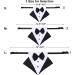 Formal Dog Tuxedo Bandana Collar with Bow Tie - Large Black - Buy Online on GoSupps.com