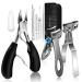 Werlla Toenail Clippers for Seniors Thick Toenails Heavy Duty Toe Nail Clippers Adult Thick Nails Long Handle Large Toenail Clippers for Thick Nails 8Pcs
