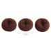 CLOTHOBEAUTY Extra Small Kids Hair Bun Donut Maker - 3 Piece Set | Ring Style Chignon Doughnut Shaper for Short and Thin Hair - 2.5 inches Brown - Buy Online on GoSupps.com