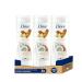Dove Dove 100% Natural Coconut Oil & Almond Milk Repair Body Moisturizer for Dry Skin Pack of 3 x 400 ml Multi-Colour