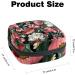 Colorful Peony Flower Sanitary Napkin Storage Bag | Portable Menstrual Period Pouch for Teen Girls & Women - Color 14 - Buy Online on GoSupps.com
