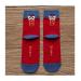 4 Pairs Chinese New Year Red Socks Embroidered Men's and Women's Cotton Socks for The 2022 Natal Year Comfortable Couple Sports Socks 36-42 (Color : Red+Blue)