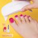 DANNI & TONI Semi-Cured Gel Nail Foils (Scarlet Delight) Scarlet Red Shiny Gel Nail Stickers Pedi Wraps Toenails Nail Foil Pedicure Wraps 37 Stickers Scarlet Delight Foot - Buy Online on GoSupps.com